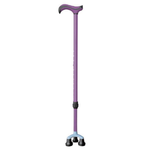 self standing aluminum cane with 360 pivot base