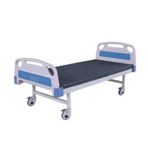flat steel hospital bed with abs board