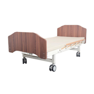 wooden hospital bed a