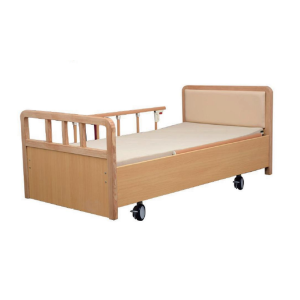 wooden hospital bed f