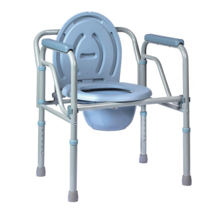 adjustable folding commode chair (powder coated)