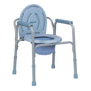 fixed adjustable commode chair (powder coated)