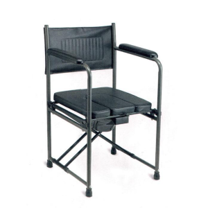 folding padded commode chair