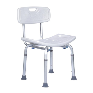 high back aluminum shower chair