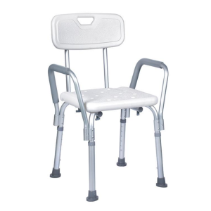 aluminum shower chair with armrests