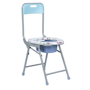 high back folding commode chair a