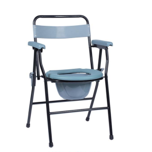 high back folding commode chair b